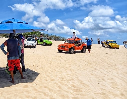 passeio de buggy nas dunas